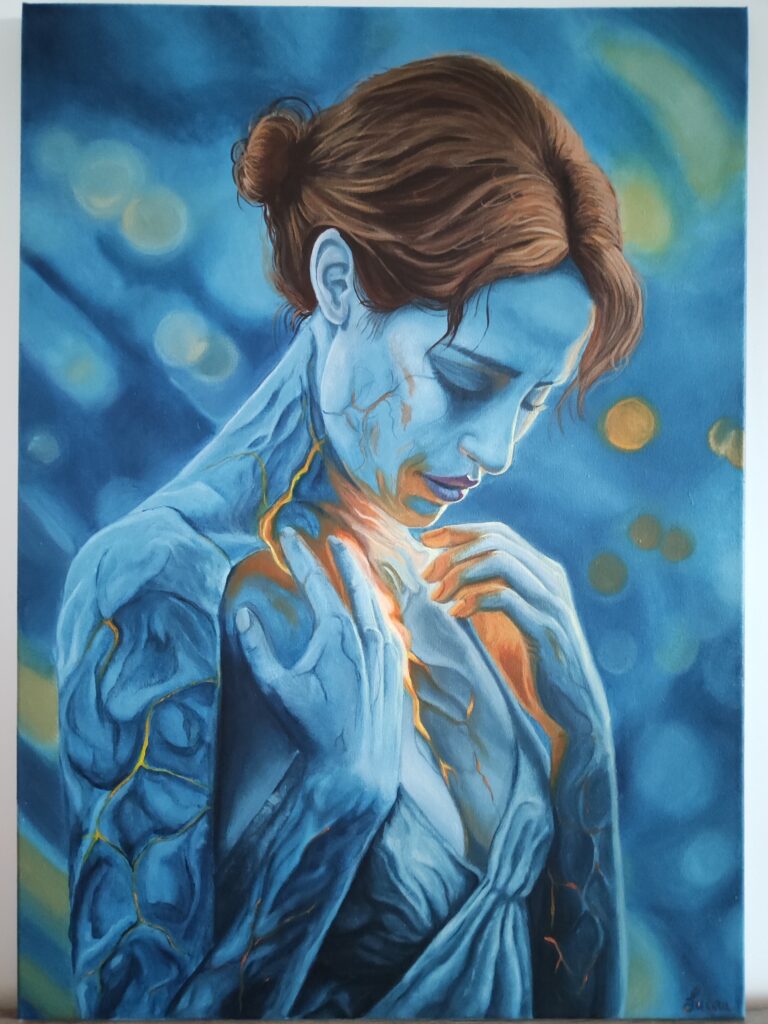 “MAGMA” – Acrylic on canvas – 70 x 50 cm –