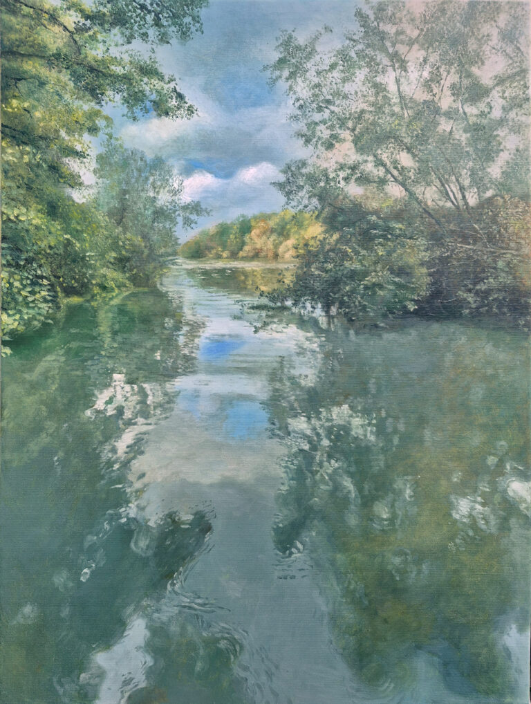 The Marne River on a Cloudy Late Afternoon