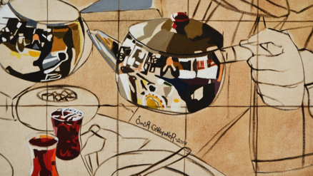 Turkish teapot abstraction
