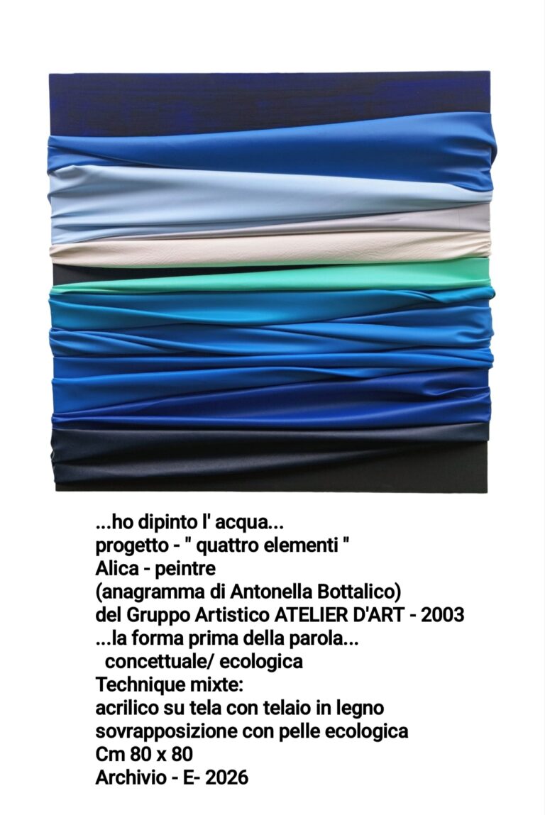 ho dipinto l’acqua