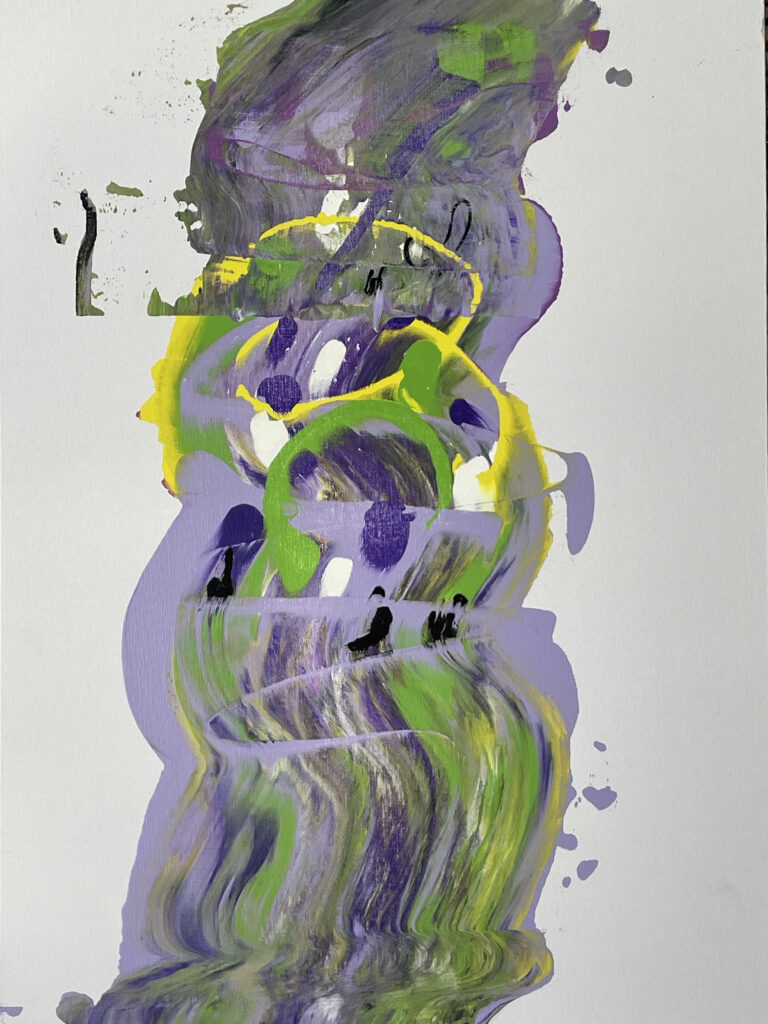 Violet Green Tension